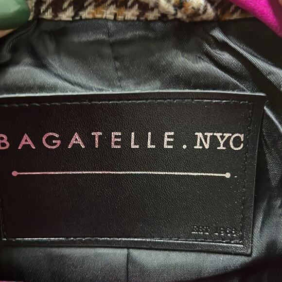 NWT BAGATELLE NYC PLAID BLAZER SIZE M - Picture 6 of 9